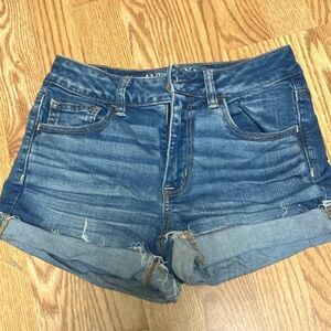 Women’s American Eagle Super Stretch Hi Rise Jean Shortie